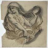 Etude pour un ange portant un phylactère intitulé Gloria in excelsis deo-Charles Lameire-Framed Giclee Print