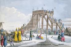 Ice-Covered Rollercoaster, 1820-Charles Lasteyrie Du Saillant-Stretched Canvas