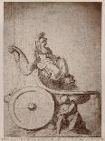 Triumphant France, C.1674 (Pierre Noire and Grey Wash on Paper)-Charles Le Brun-Giclee Print