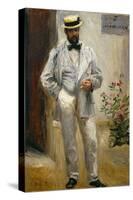 Charles Le Coeur, Architect and Friend of the Painter, 1874-Pierre-Auguste Renoir-Stretched Canvas