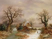 Worcester from the South West in the Snow, C.1875-Charles Leaver-Giclee Print