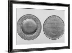 Charles Lindberg's Hubbard Gold Medal-null-Framed Photographic Print