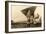 Charles Lindbergh and Plane-null-Framed Art Print