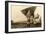 Charles Lindbergh and Plane-null-Framed Art Print