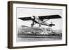 Charles Lindbergh in the "Spirit of St. Louis" Sets off from New York-null-Framed Photographic Print