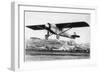 Charles Lindbergh in the "Spirit of St. Louis" Sets off from New York-null-Framed Photographic Print