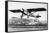 Charles Lindbergh in the "Spirit of St. Louis" Sets off from New York-null-Framed Stretched Canvas