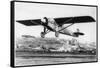 Charles Lindbergh in the "Spirit of St. Louis" Sets off from New York-null-Framed Stretched Canvas