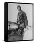 Charles Lindbergh Make His Departure Back to Paris Following His Flight to Croydon Airport-null-Framed Stretched Canvas