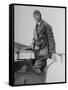 Charles Lindbergh Make His Departure Back to Paris Following His Flight to Croydon Airport-null-Framed Stretched Canvas