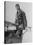 Charles Lindbergh Make His Departure Back to Paris Following His Flight to Croydon Airport-null-Stretched Canvas