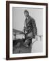 Charles Lindbergh Make His Departure Back to Paris Following His Flight to Croydon Airport-null-Framed Premium Photographic Print