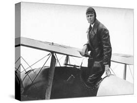 Charles Lindburgh, Record Breaking Aviator, 1927-null-Stretched Canvas