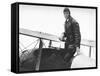 Charles Lindburgh, Record Breaking Aviator, 1927-null-Framed Stretched Canvas