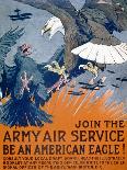 "Join the Army Air Service, Be an American Eagle!", c.1917-Charles Livingston Bull-Framed Giclee Print