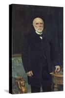 Charles-Louis De Saulces De Freycinet (1828-1923) 1894 (Oil on Canvas)-Gabriel-Joseph-Marie-Augustin Ferrier-Stretched Canvas