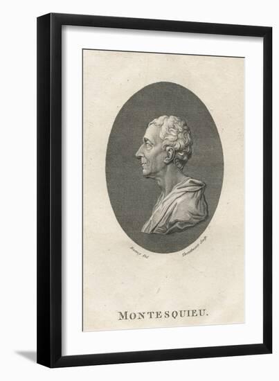 Charles Louis De Secondat, Baron De Montesquieu-English School-Framed Giclee Print