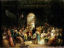 Philippe Pinel Releasing Lunatics from Their Chains at the Bicetre Asylum in Paris in 1793-Charles Louis Lucien Muller-Framed Giclee Print