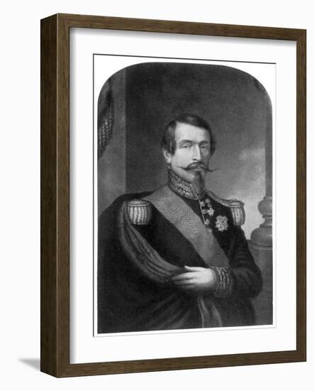 Charles Louis Napoleon Bonaparte, Emperor of the French, 19th Century-George Baxter-Framed Giclee Print