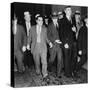 Charles 'Lucky' Luciano (In Center with Head Down) Leaving New York Supreme Court, 1936-null-Stretched Canvas