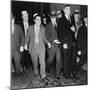 Charles 'Lucky' Luciano (In Center with Head Down) Leaving New York Supreme Court, 1936-null-Mounted Photo