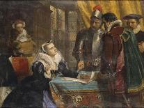 The Interview of Milton with Galileo-Charles Lucy-Giclee Print