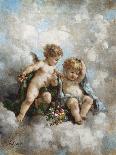 Cherubs in the Clouds-Charles Lutyens-Giclee Print