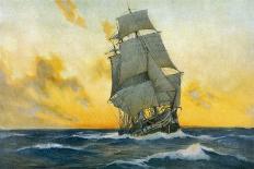 British Warship of the Napoleonic Era-Charles M. Paddey-Framed Premium Giclee Print