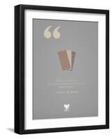 Charles M. Schulz-TypeLike-Framed Art Print