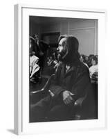 Charles Manson in Court Facing Murder Charges in Brutal Deaths of Actress Sharon Tate and Others-Vernon Merritt III-Framed Premium Photographic Print