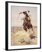 Charles Marion Russell - a Bad Hoss-Vintage Apple Collection-Framed Premium Giclee Print