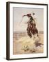 Charles Marion Russell - a Bad Hoss-Vintage Apple Collection-Framed Premium Giclee Print