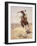 Charles Marion Russell - a Bad Hoss-Vintage Apple Collection-Framed Giclee Print