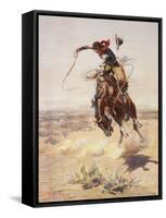 Charles Marion Russell - a Bad Hoss-Vintage Apple Collection-Framed Stretched Canvas