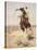 Charles Marion Russell - a Bad Hoss-Vintage Apple Collection-Stretched Canvas