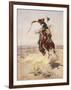 Charles Marion Russell - a Bad Hoss-Vintage Apple Collection-Framed Giclee Print