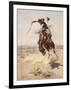 Charles Marion Russell - a Bad Hoss-Vintage Apple Collection-Framed Giclee Print