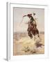 Charles Marion Russell - a Bad Hoss-Vintage Apple Collection-Framed Giclee Print