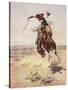 Charles Marion Russell - a Bad Hoss-Vintage Apple Collection-Stretched Canvas