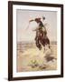 Charles Marion Russell - a Bad Hoss-Vintage Apple Collection-Framed Giclee Print