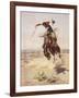 Charles Marion Russell - a Bad Hoss-Vintage Apple Collection-Framed Giclee Print