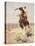 Charles Marion Russell - a Bad Hoss-Vintage Apple Collection-Stretched Canvas