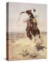 Charles Marion Russell - a Bad Hoss-Vintage Apple Collection-Stretched Canvas