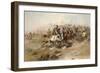 Charles Marion Russell - Custer Fight-Vintage Apple Collection-Framed Giclee Print