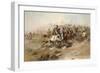 Charles Marion Russell - Custer Fight-Vintage Apple Collection-Framed Giclee Print