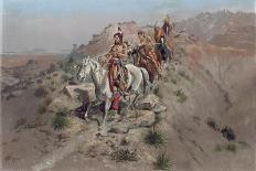 Native Americans Plains People Moving Camp, 1897-Charles Marion Russell-Giclee Print