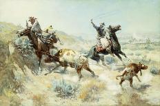 Loops and Swift Horses are Surer than Lead-Charles Marion Russell-Art Print