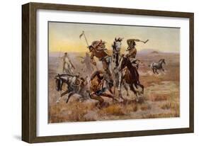 Charles Marion Russell - Souix Blackfeet-Vintage Apple Collection-Framed Premium Giclee Print