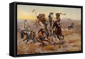 Charles Marion Russell - Souix Blackfeet-Vintage Apple Collection-Framed Stretched Canvas