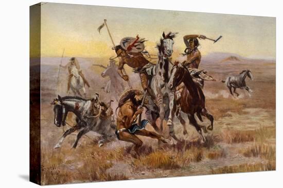 Charles Marion Russell - Souix Blackfeet-Vintage Apple Collection-Stretched Canvas